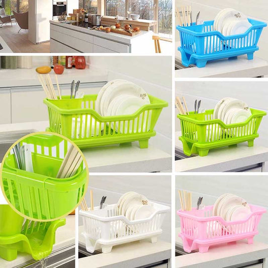 3-in-1 Kitchen Dish Storage & Drying Stand