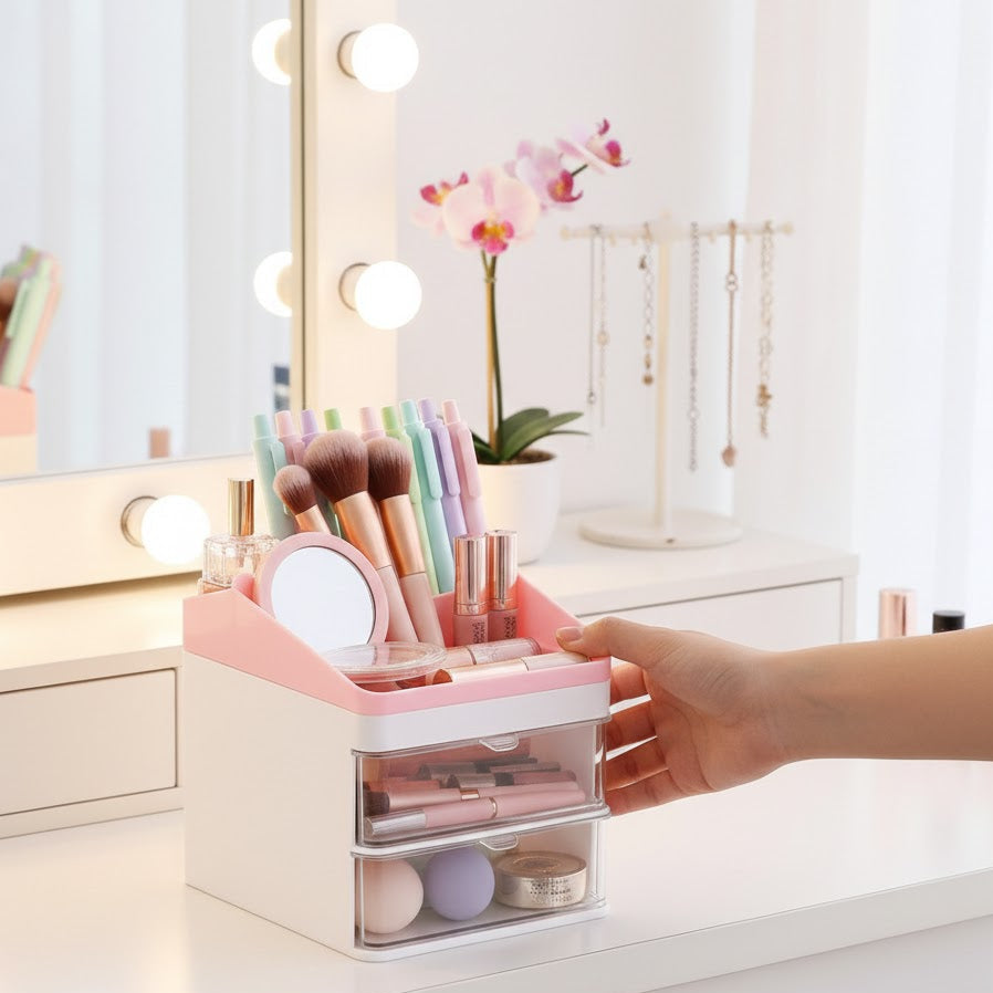 Drawer Style Storage Box – Compact & Durable, Cosmetic Organizer 