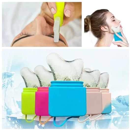 Dual-Use Ice Roller & Gua Sha Skincare Tool, Health and Beauty 