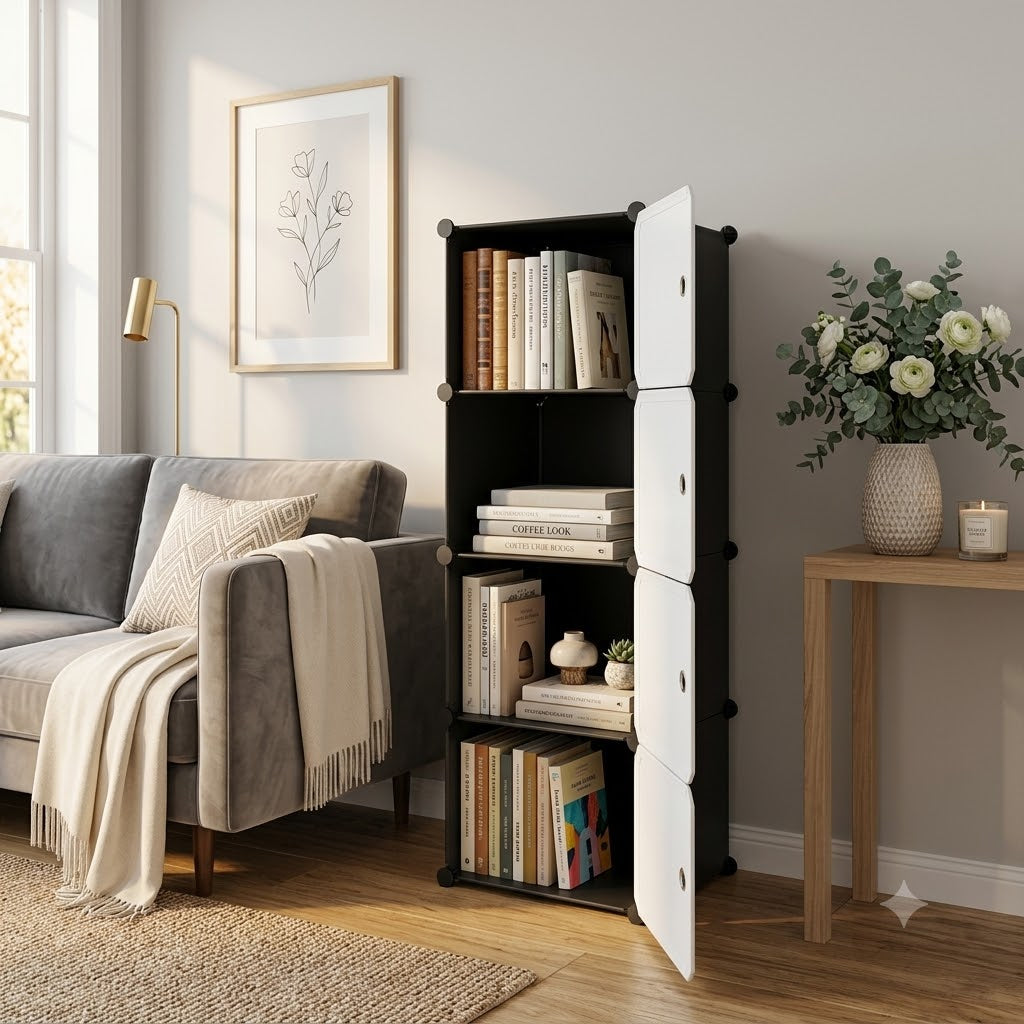 Durable Plastic Wardrobe Shelf Organizer