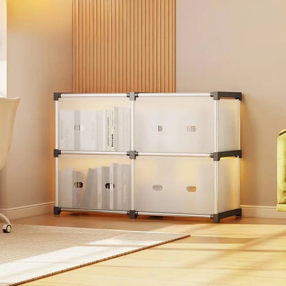 Dustproof Cabinet Organizer – 2 Layers with 4 Storage Boxes