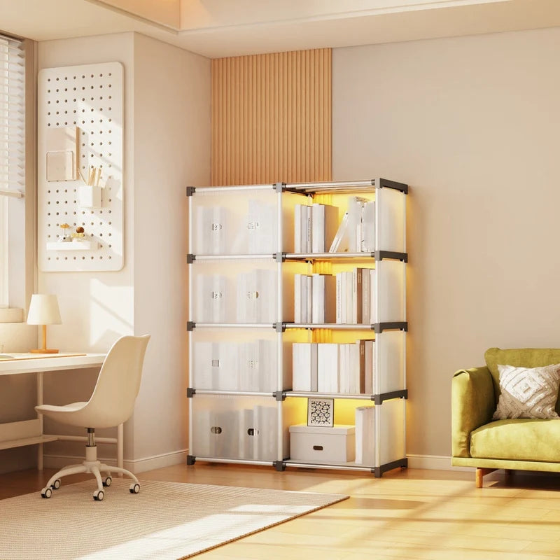 Dustproof Cabinet Organizer – 2 Layers with 4 Storage Boxes