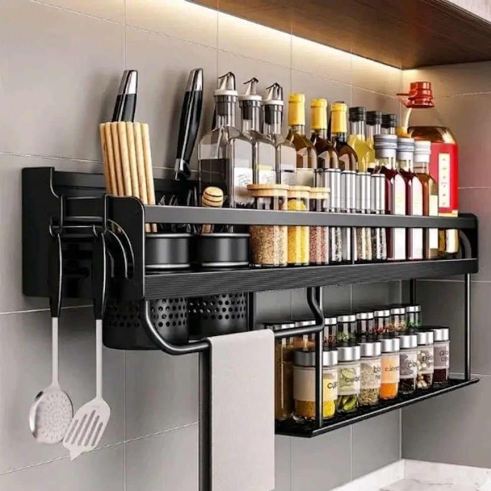 Easy Install Wall Mounted Spice Holder