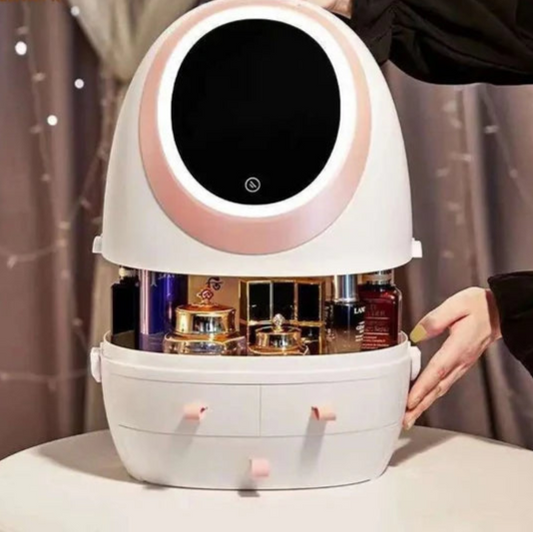 Compact Egg Shaped Cosmetic Organizer