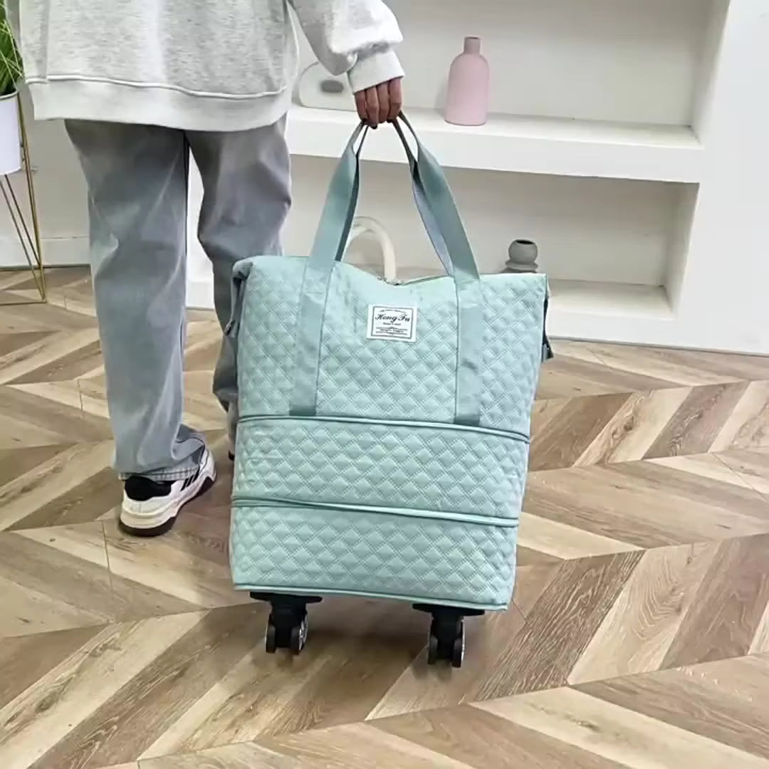 Expandable Wheeled Duffle Travel Bag