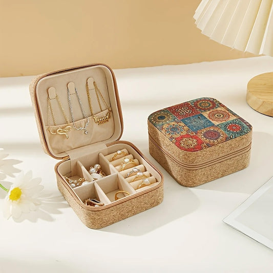 Jewelry Organizer Box Vintage Floral Design