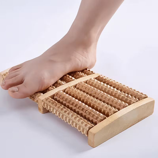 Foot Massage Roller – Wooden Rolling Massager for Home & Travel