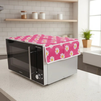 Microwave Oven Cover With Storage Pockets