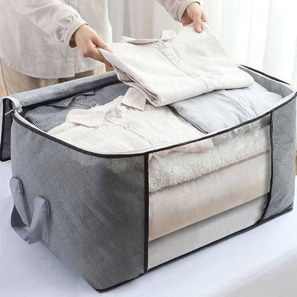 Grey Large Capacity Storage Bag, wardrobe and organizer 