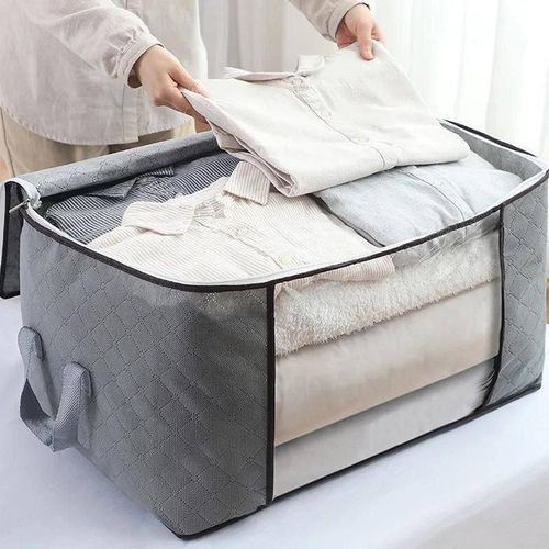 Grey Large Capacity Storage Bag, wardrobe and organizer 