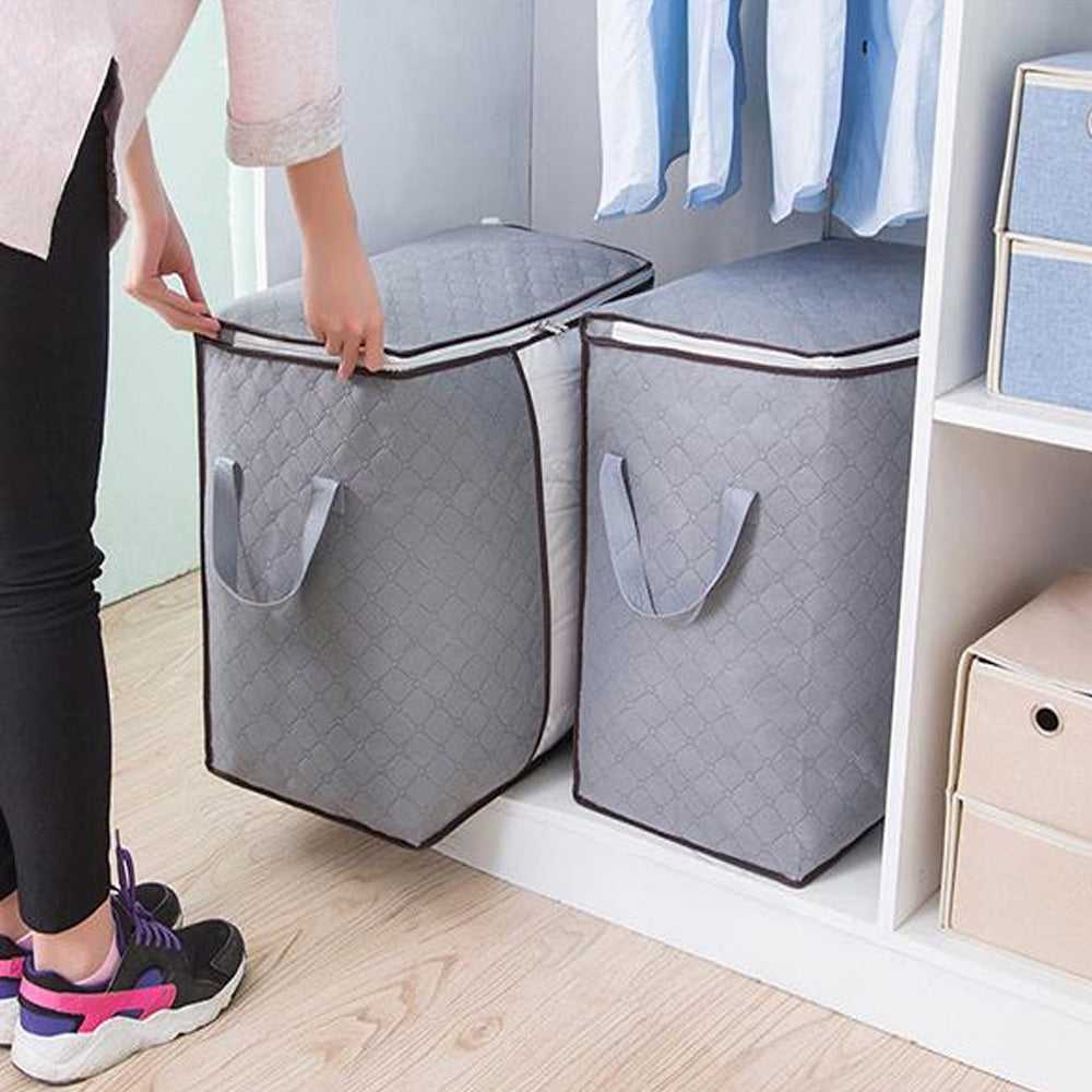 Grey Storage Bags, Wardrobe and Organizer 