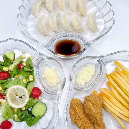 1Pcs Acrylic Snacks Plate Break Resistant