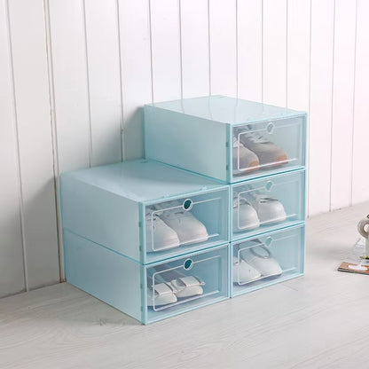 1 Pcs Plastic Shoe Storage Box With Transparent Lid