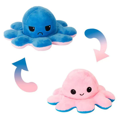 Dual Sided Octopus Plush Toy