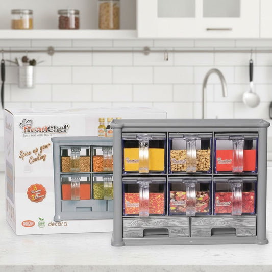 Head Chef Spice Rack with Drawers, Kitchen Accessories 
