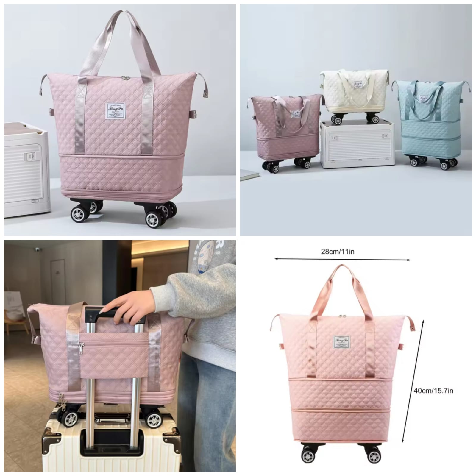 Heavy-Duty Wheeled Duffle Luggage Bag