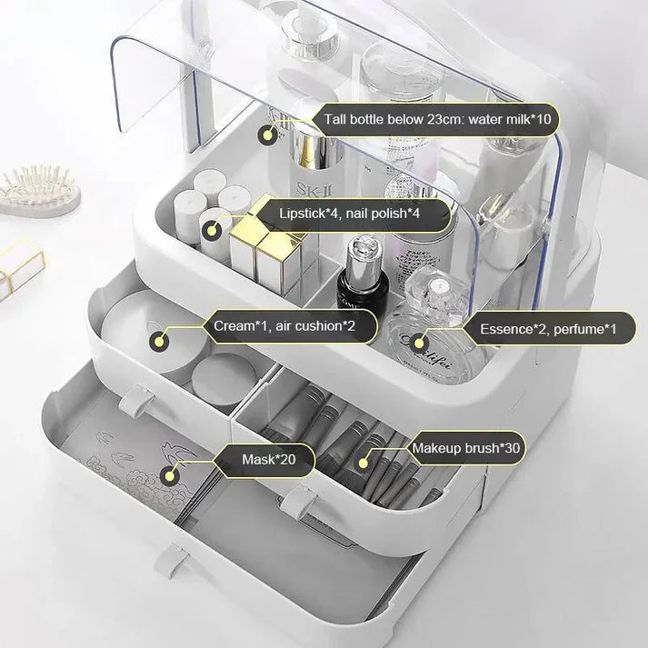 3 Drawer Modern Cosmetic & Makeup Organizer