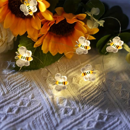 Honey Bee LED Fairy Lights – Warm White Indoor Decorative Lighting
