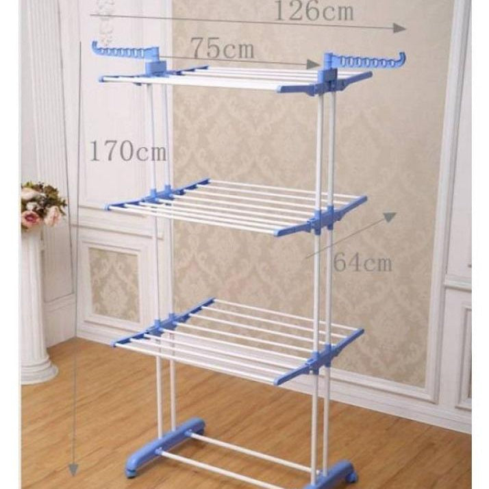 Indoor 3 Tier Foldable Laundry Rack
