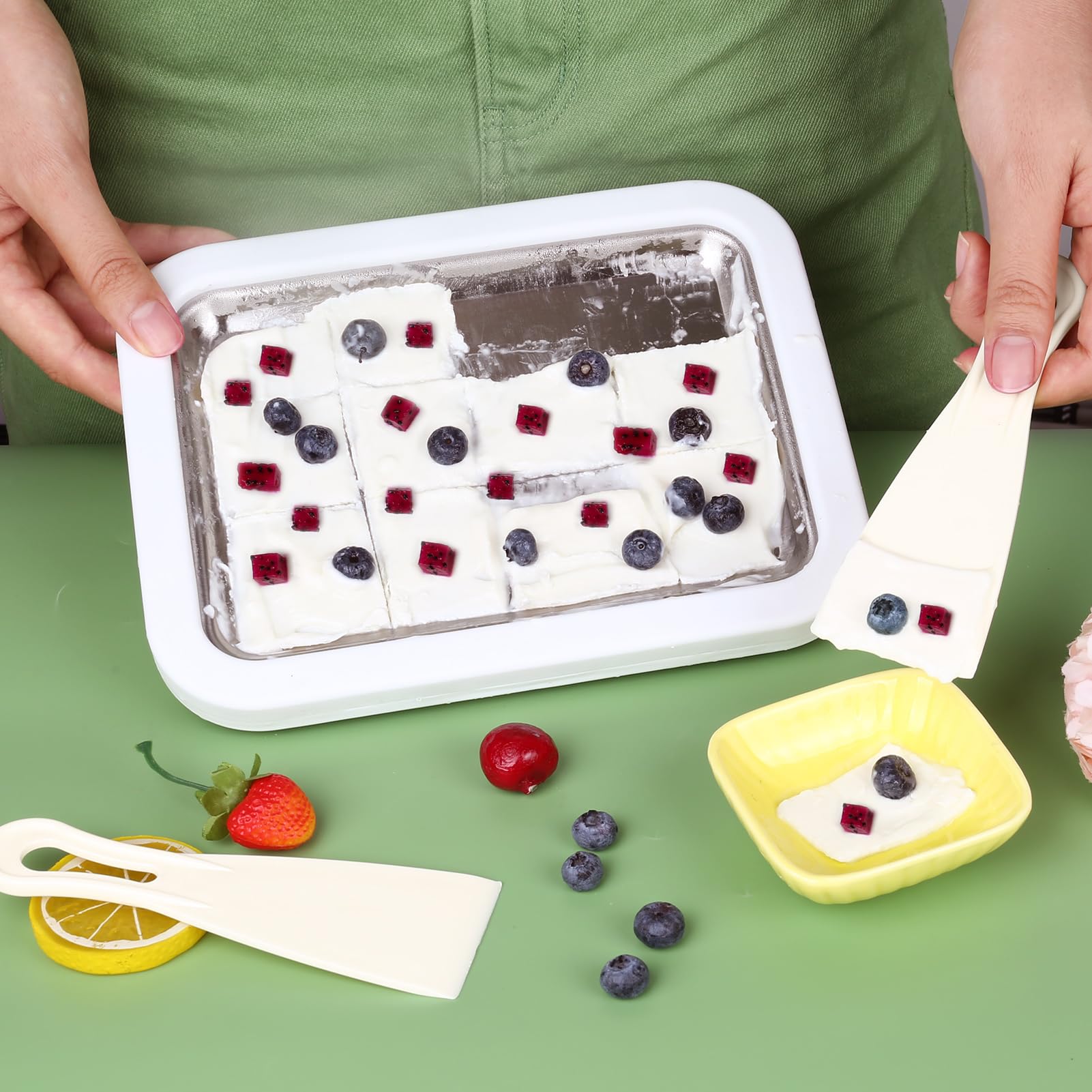 Instant Ice Cream Maker Tray, Kitchen Accessories