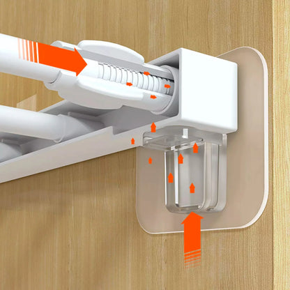 Invisible Shelf Support Clips Self-Adhesive Cabinet Shelf Holders