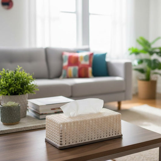 Knit & Knot Tissue Box – Elegant & Decorative, Home and Living 