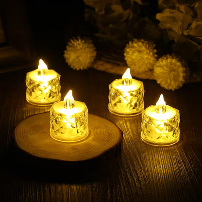 LED Crystal Candles (2Pcs)