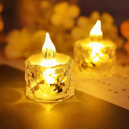 LED Crystal Candles (2Pcs)