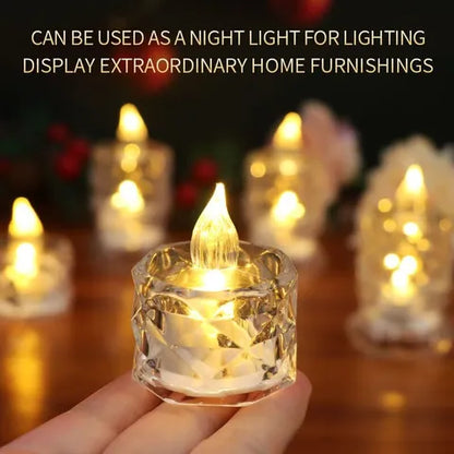 LED Crystal Candles (2Pcs)