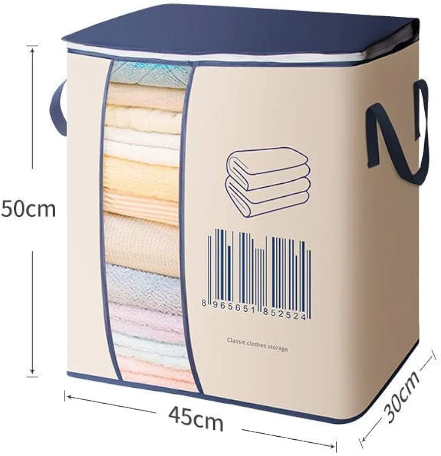 Large Capacity Clothes Storage Bag – Blanket & Bedding Organizer