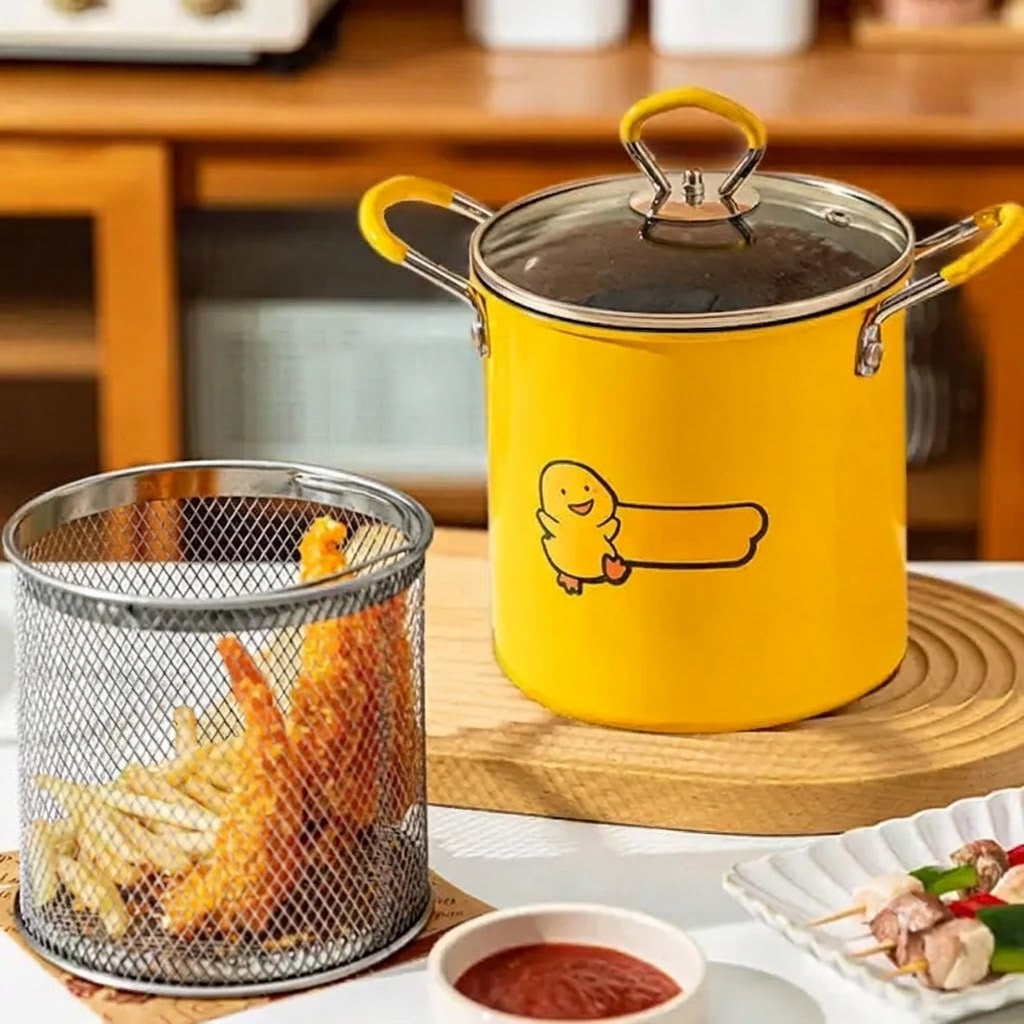 Luxor Deep Fry Strainer Basket – Oil Draining Frying Basket