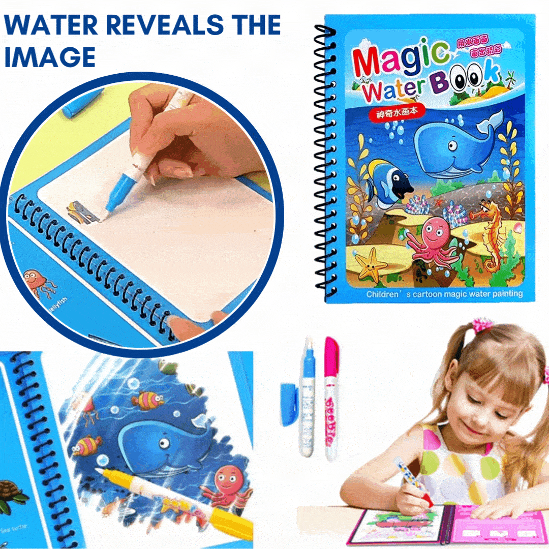 Magic Water Coloring Book, Babies and Toys 