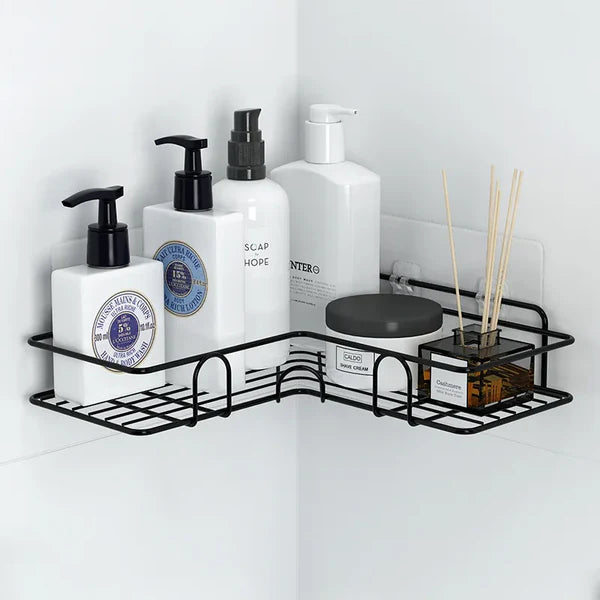 Kitchen Bathroom Corner Metal Rack Shelf