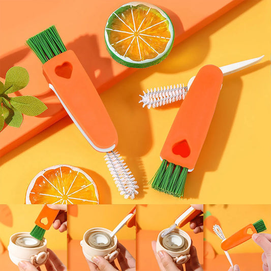 Mini 3-in-1 Carrot Cleaning Brush –