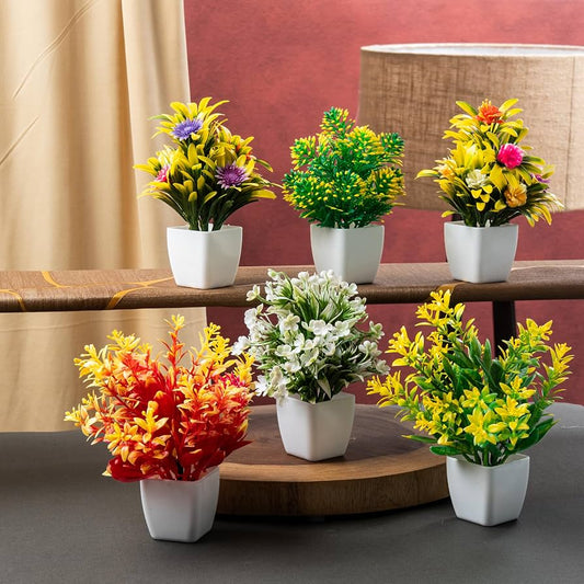 Mini Artificial Plants Set of 3  – Stylish Indoor Home Decoration