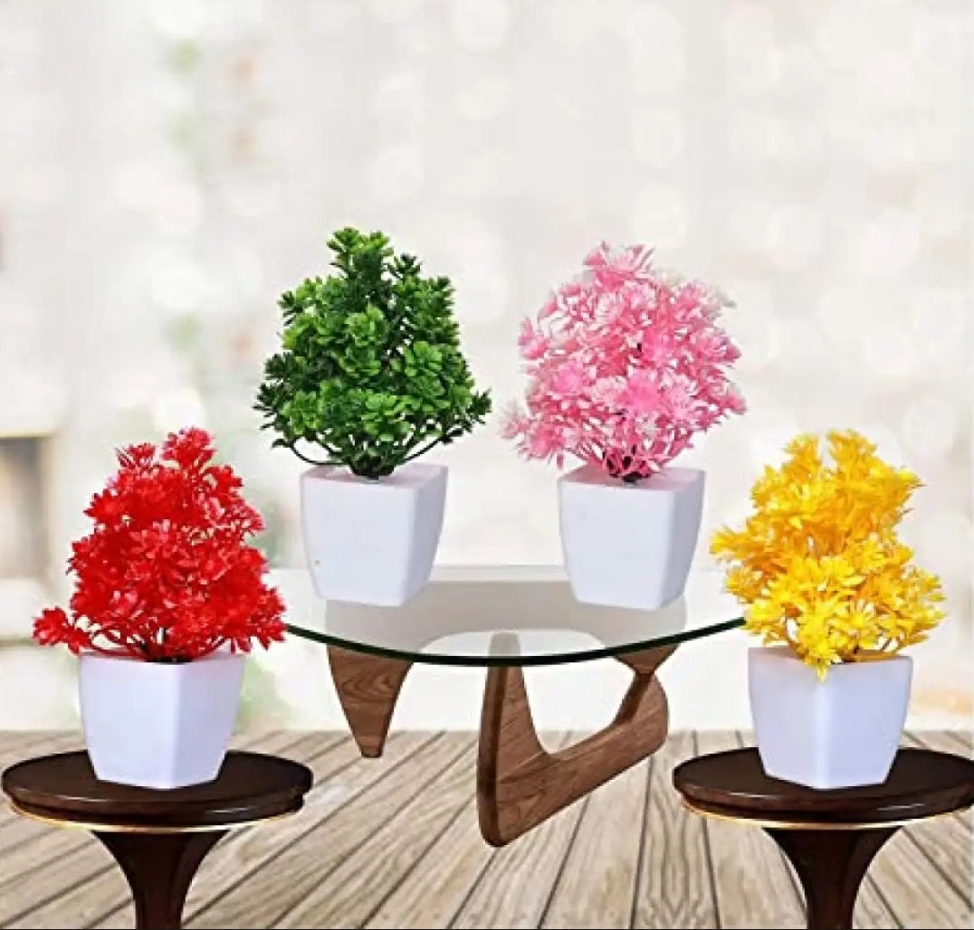 Mini Artificial Plants Set of 3  – Stylish Indoor Home Decoration