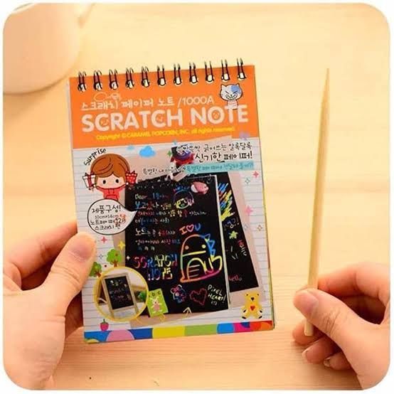 Mini Rainbow Scratch Art Pad – Creative Drawing Paper for Kids