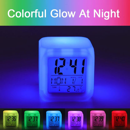 Mini Smart LED Table Clock with Night Light