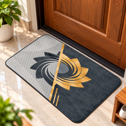Modern Abstract Floor Rug Decorative Indoor Door Mat (22x15Inch)