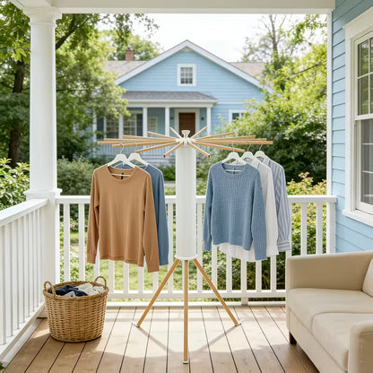 Multi-Arm Rotating Clothes Hanger – Outdoor & Indoor Drying Rack
