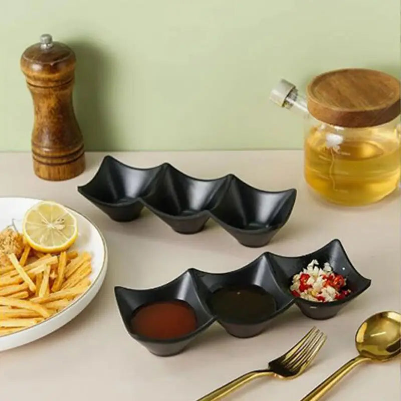 Multi-Section Serving Dipping Tray, Kitchen Accessories 