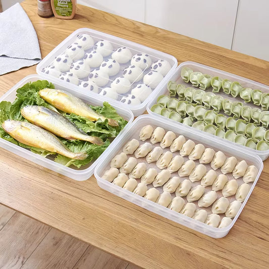Multi-Tier Frozen Food Storage Box with Lid