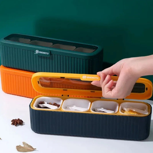 Multi Compartment Spice Box, Kitchen Accessories 
