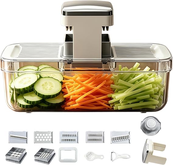 Multipurpose Vegetable Cutter – Chopper, Dicer & Drainer Kitchen Tool