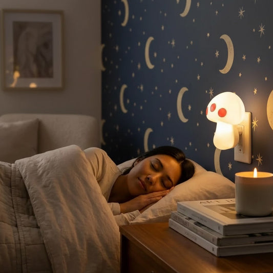 Mushroom Shape Socket Night Light – Perfect for Bedroom, Home and Living 