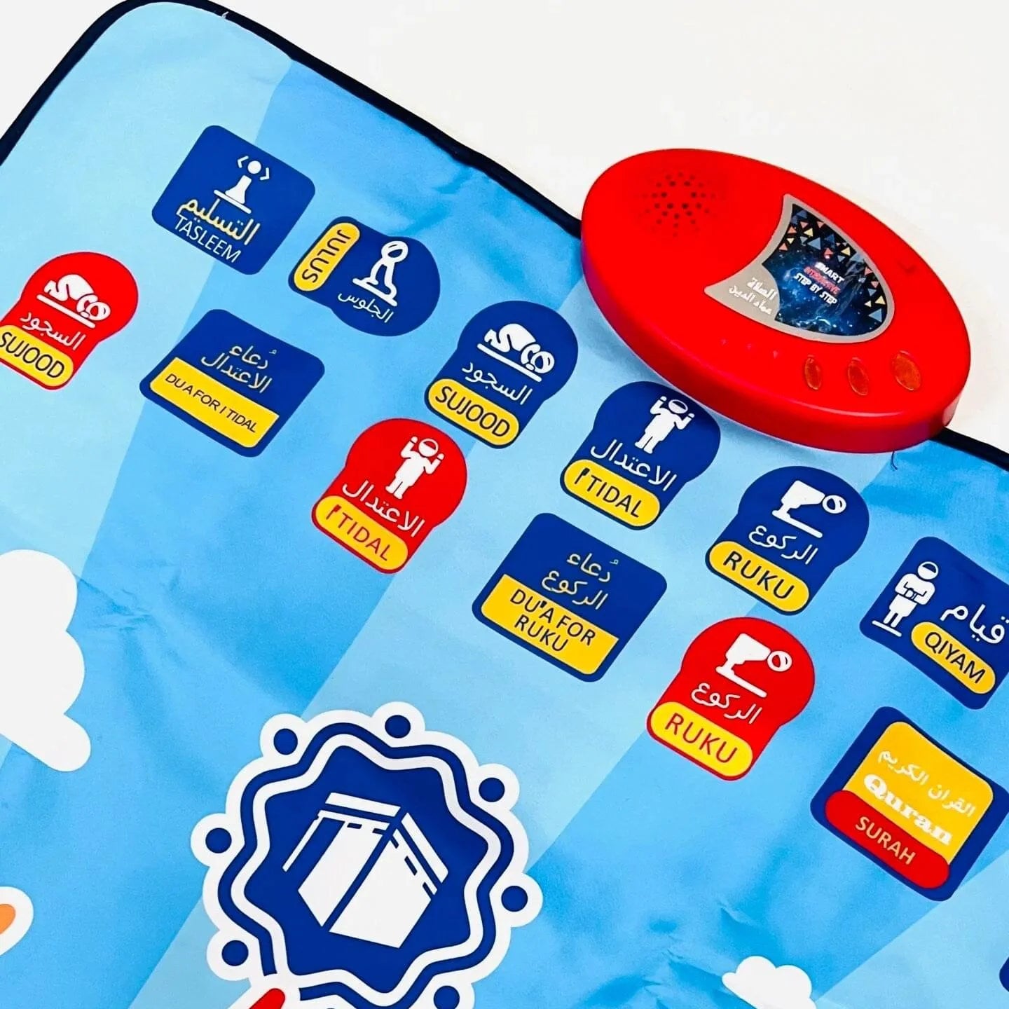 Children’s Islamic Prayer Mat – Educational Salah Learning Mat for Kids