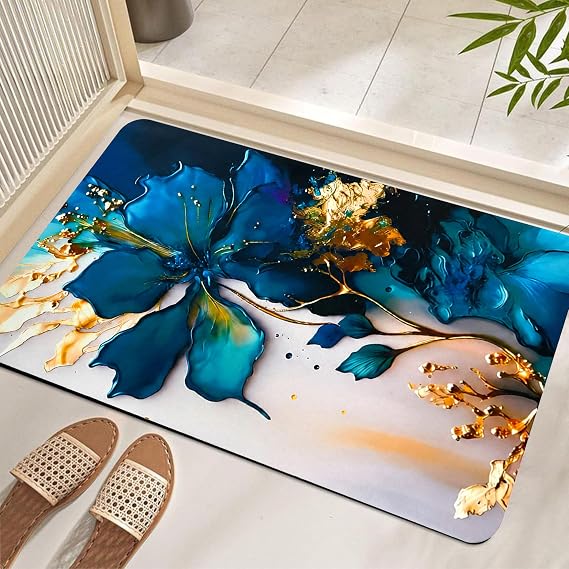 Non-Slip 3D Floor Mat – Absorbent Decorative Mat for Bathroom & Bedroom