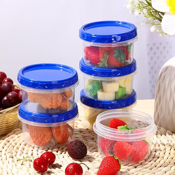 Pack of 6 Colorful Mini Storage Jars – Stylish Organizer Containers