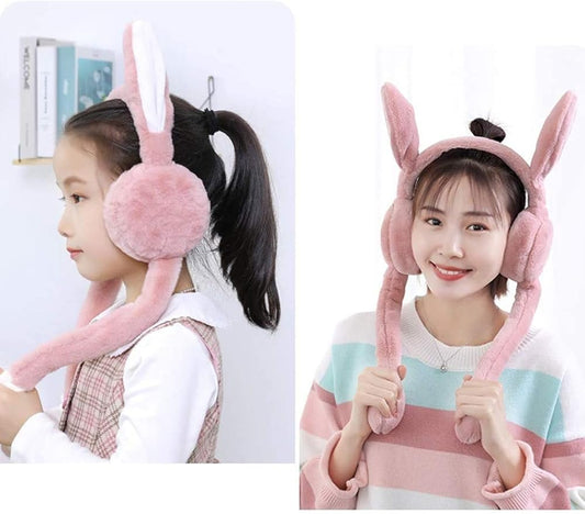Plush Bunny Earmuffs – Cozy & Warm, Babies and Toys 
