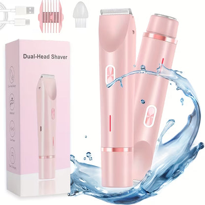 Portable 2-in-1 Beauty Shaver – Dual-Head Electric Trimmer for Women